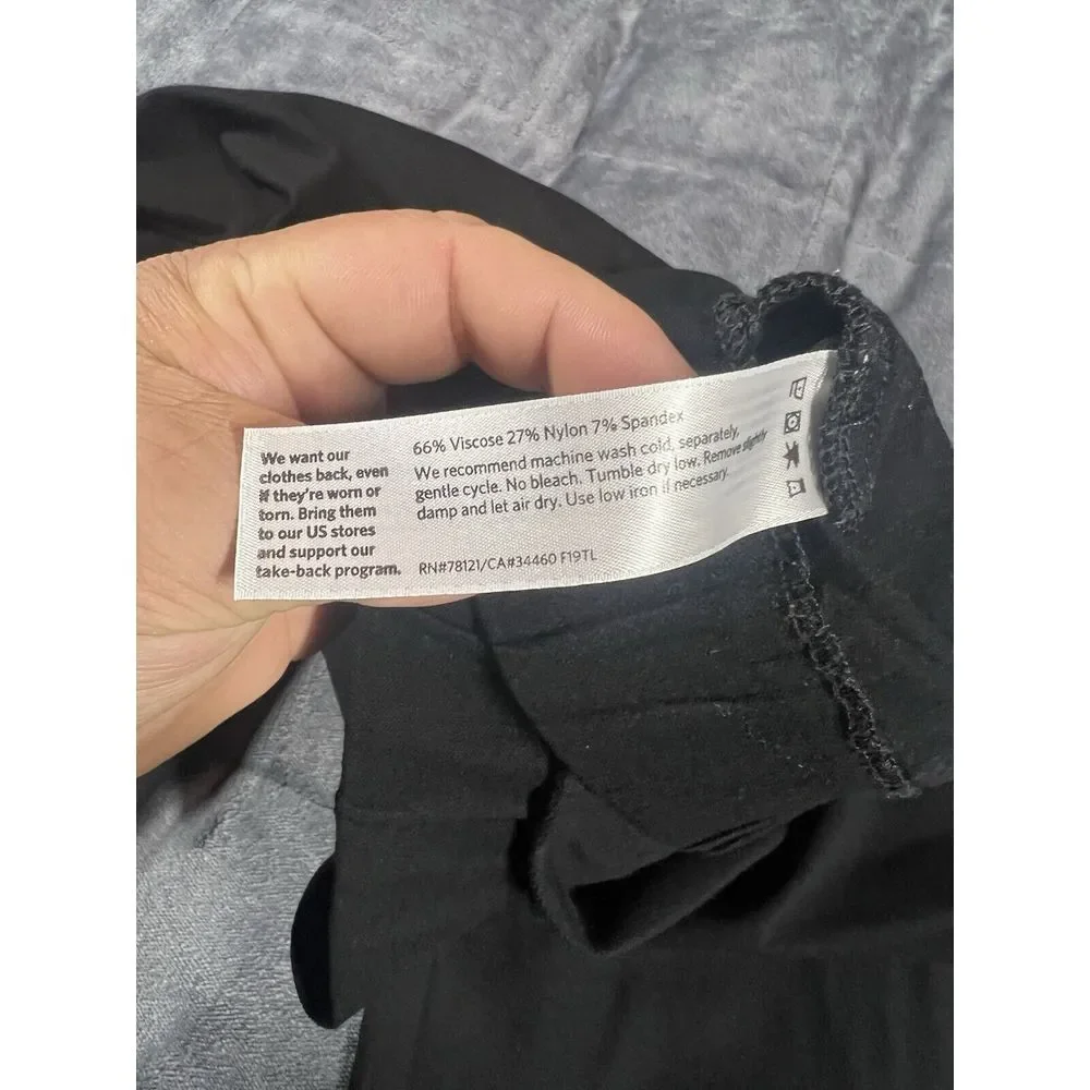 Eileen Fisher Women's Stretch Black Pants Size‎ S